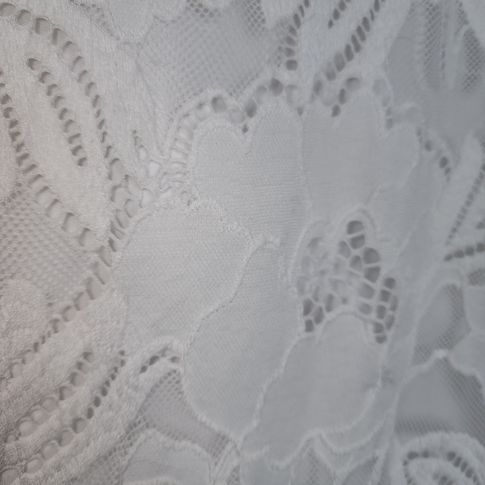 Ronni Nicole White Sleeveless Lace Dress 10 - Picture 2 of 11
